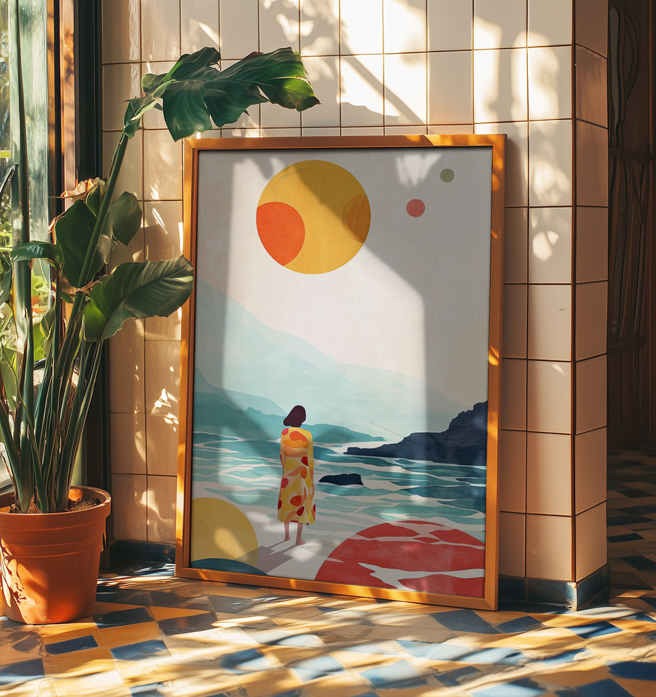 Vacation Watercolor Digital Painting (3) | Poster