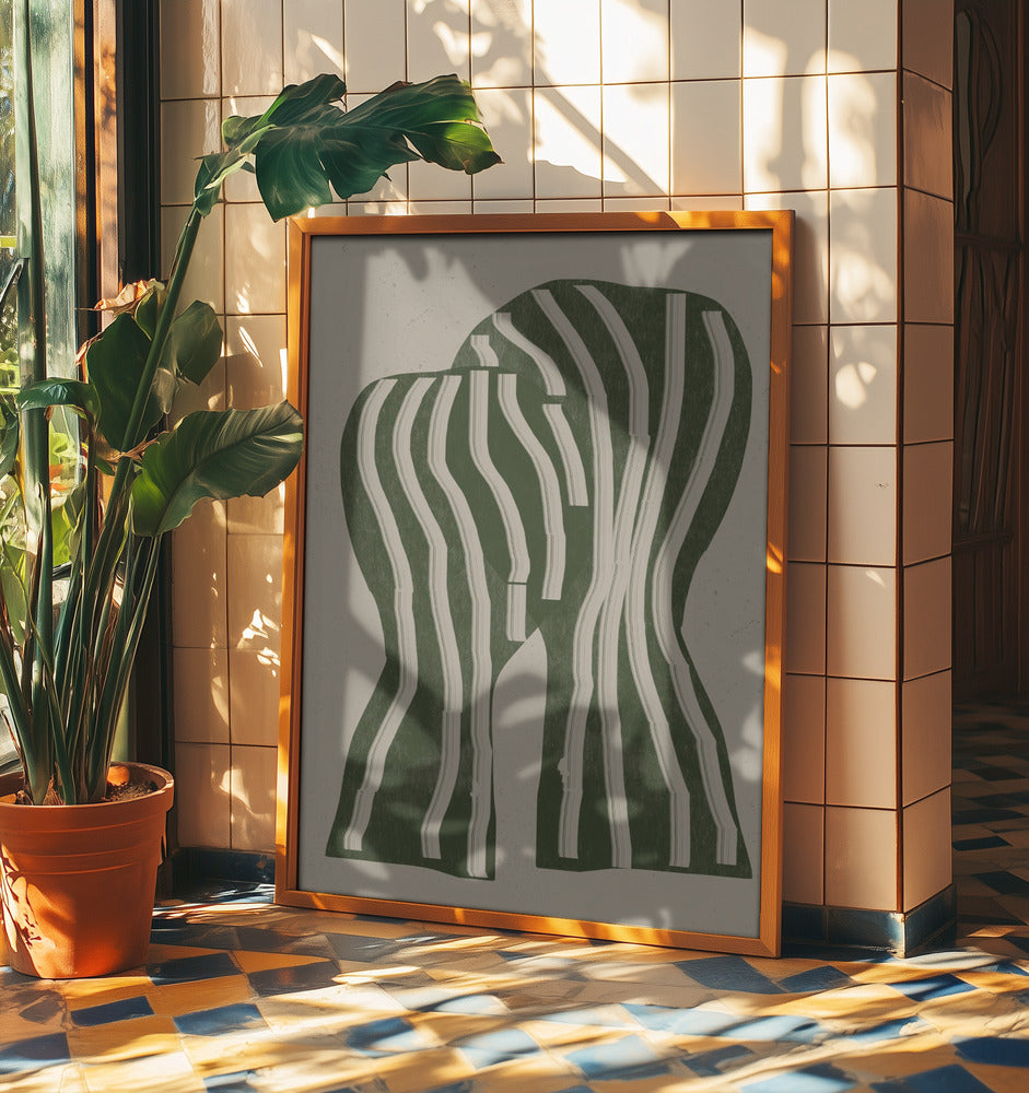 Curved Stripes | Poster