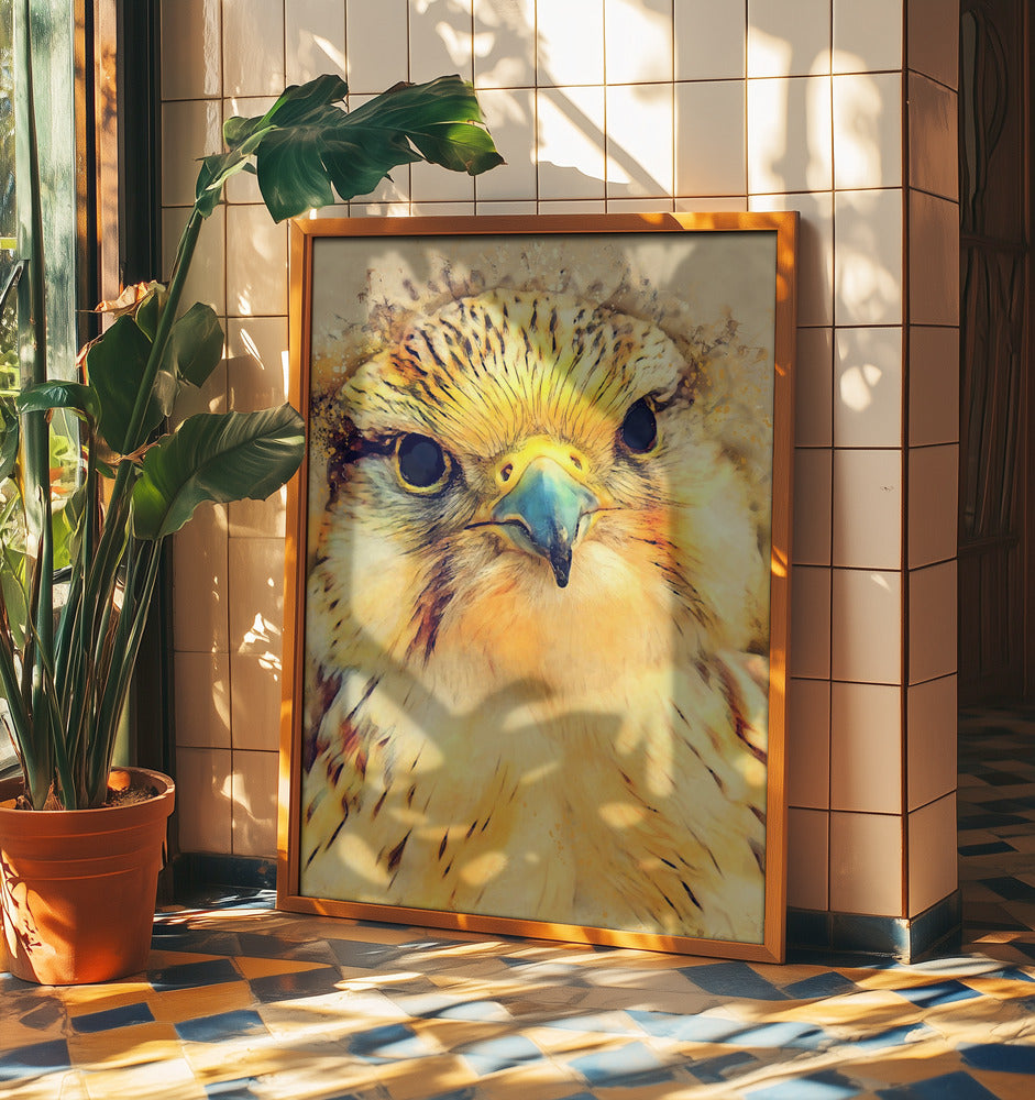 Animal Falcon Watercolor Animal Art | Poster