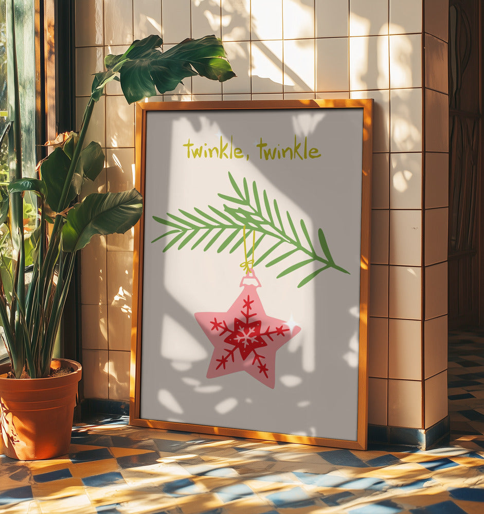 Fröhlich funkelnder Weihnachtsstern | Poster
