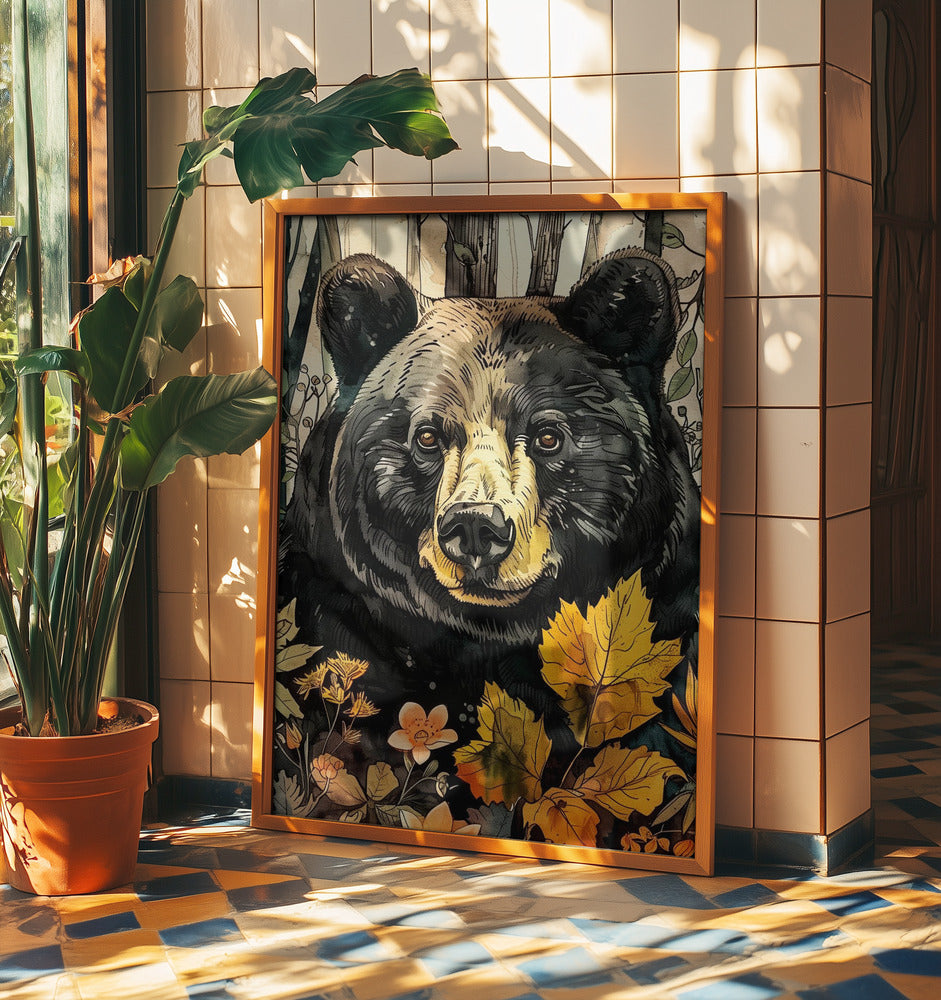 Animal Bear Watercolor Animal Art 6 | Poster