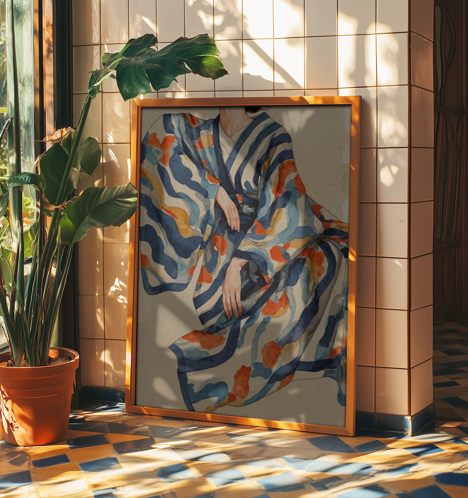 Flowing Kimono Patterns | Poster