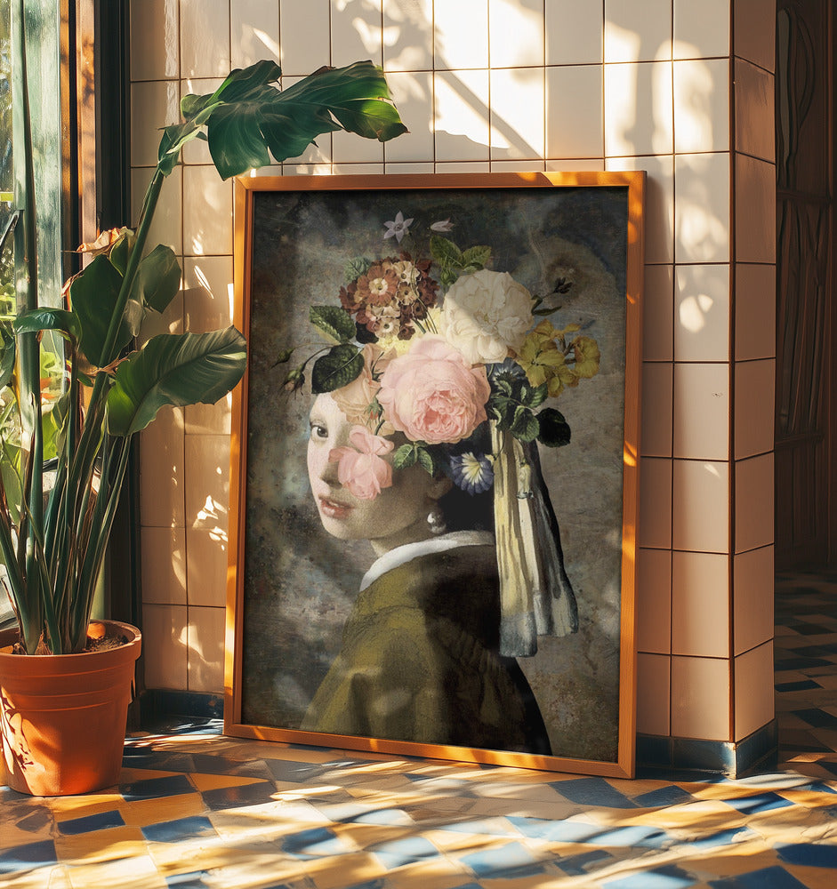 Girl with a Pearl Earring -  the Metallic Edition | Poster