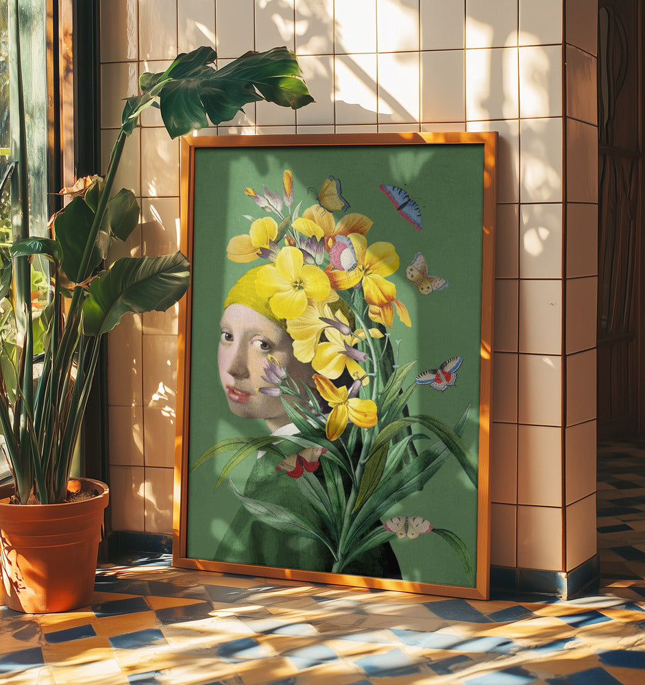 Girl With a Pearl Earring - the Springtime Edition | Poster
