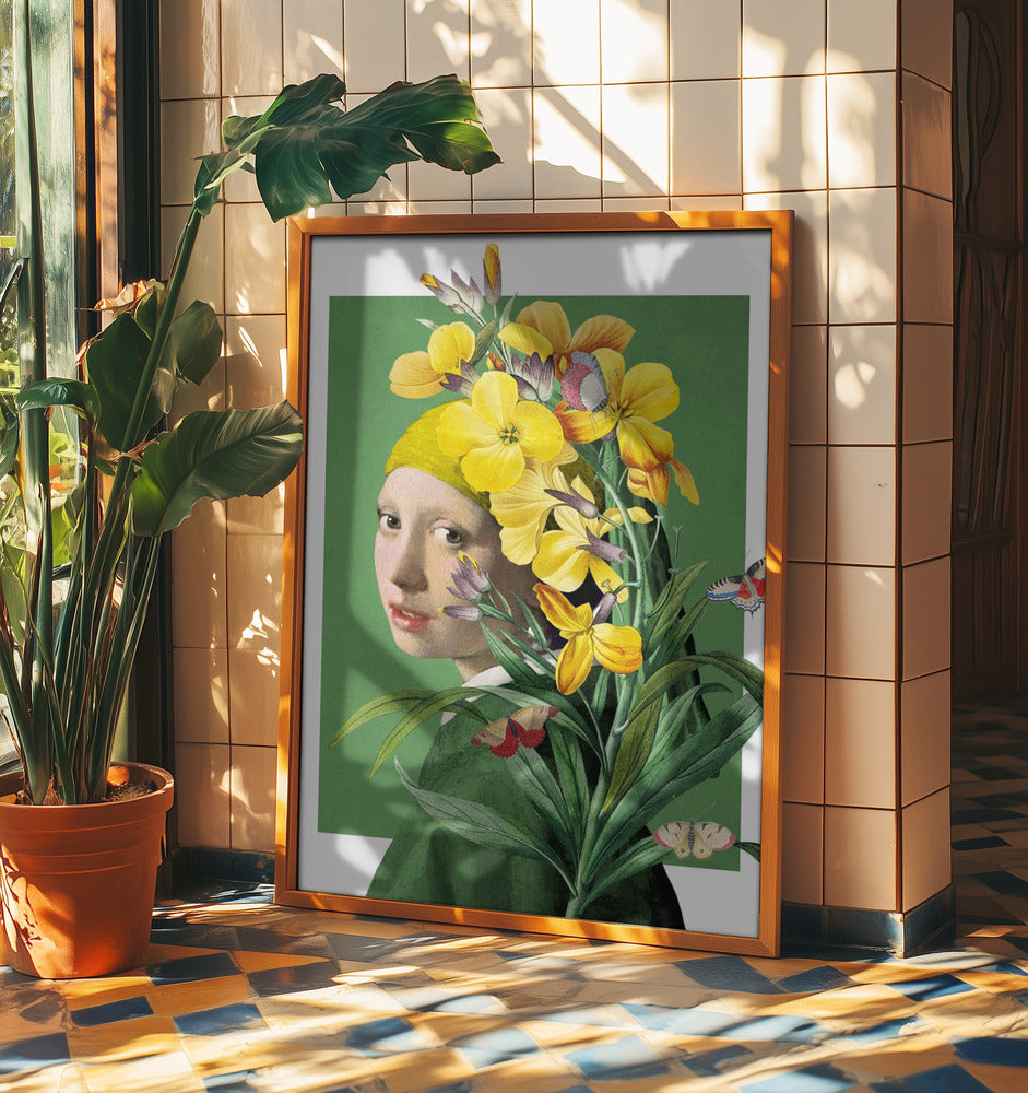 Girl With Pearl Earring   the Springtime Edition | Poster