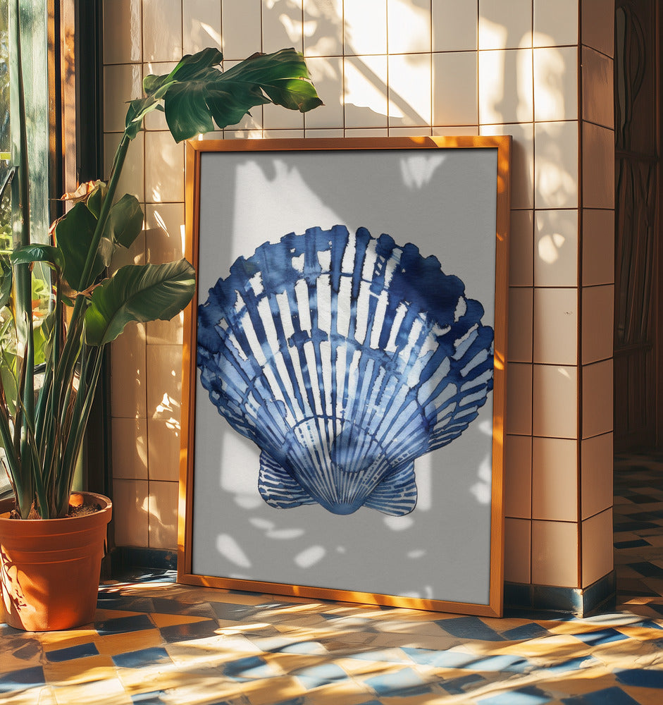 Indigo Seashell | Poster