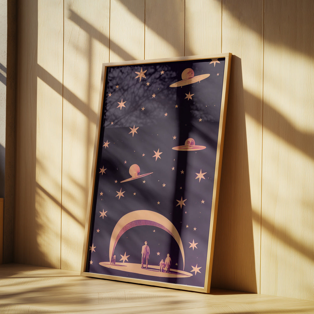 Galaktische Traumlandschaft | Poster