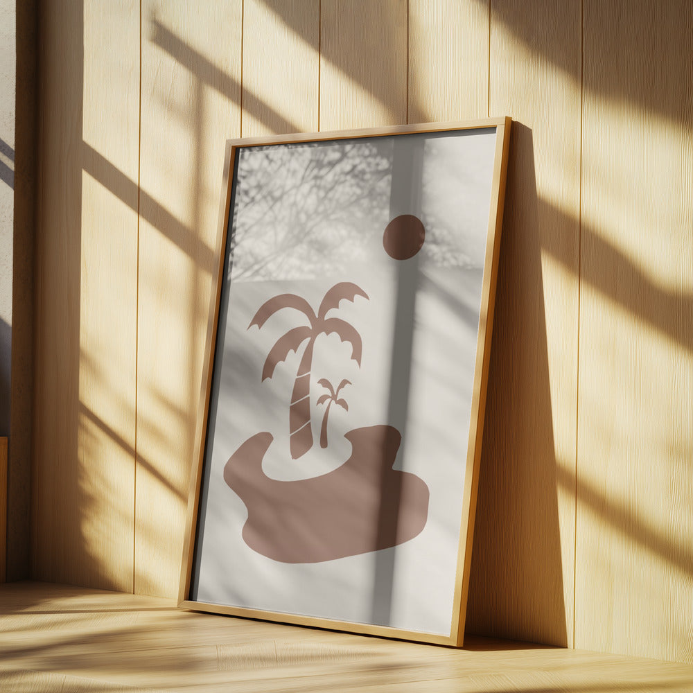 Minimal Island In Earth Tone | Poster