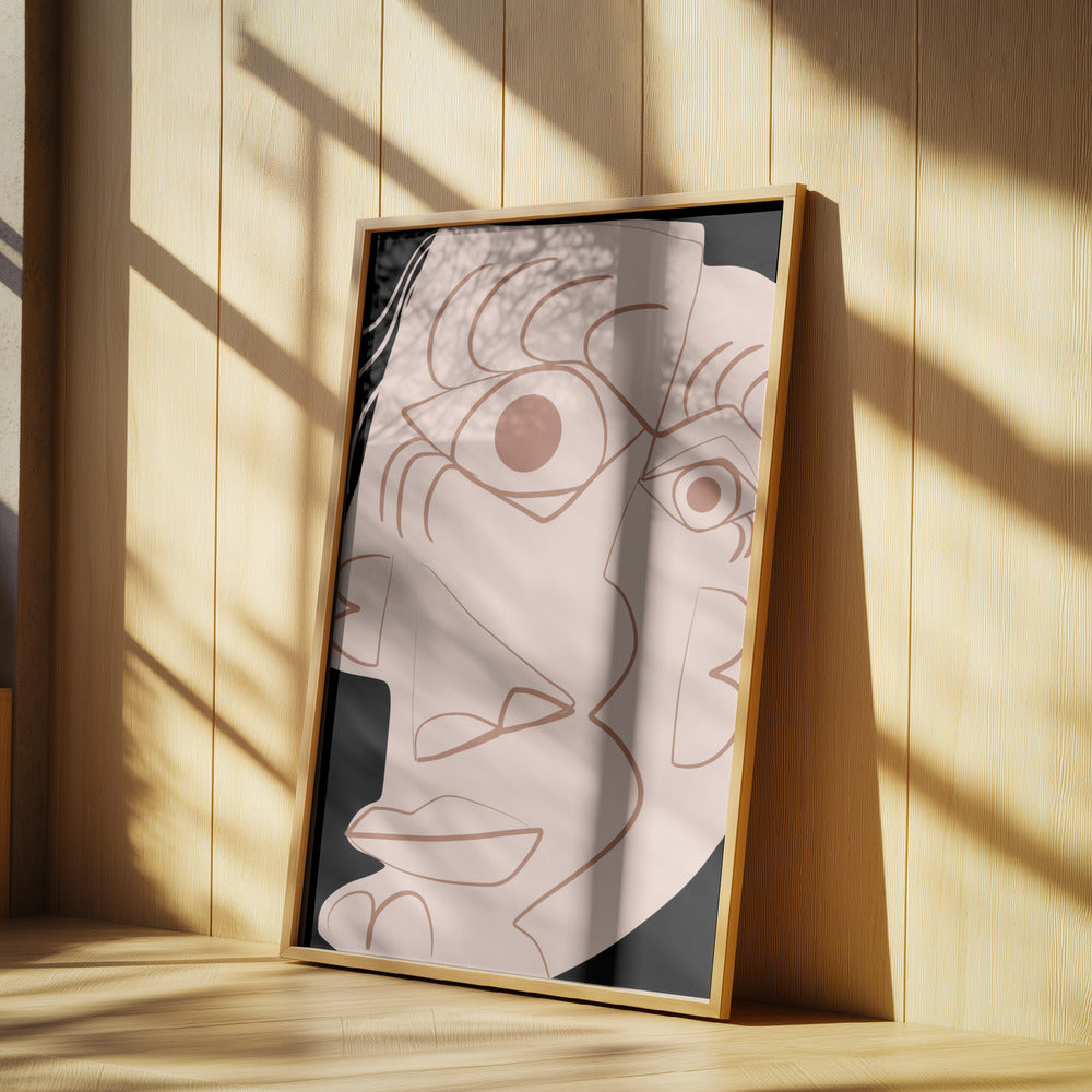 Schlichtes abstraktes Portrait | Poster