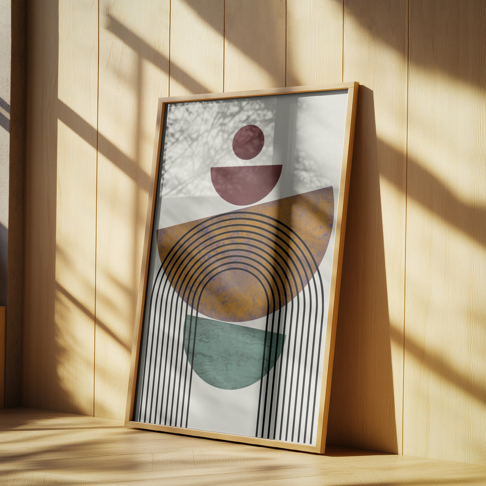 Textured Mid Century Composition | Poster