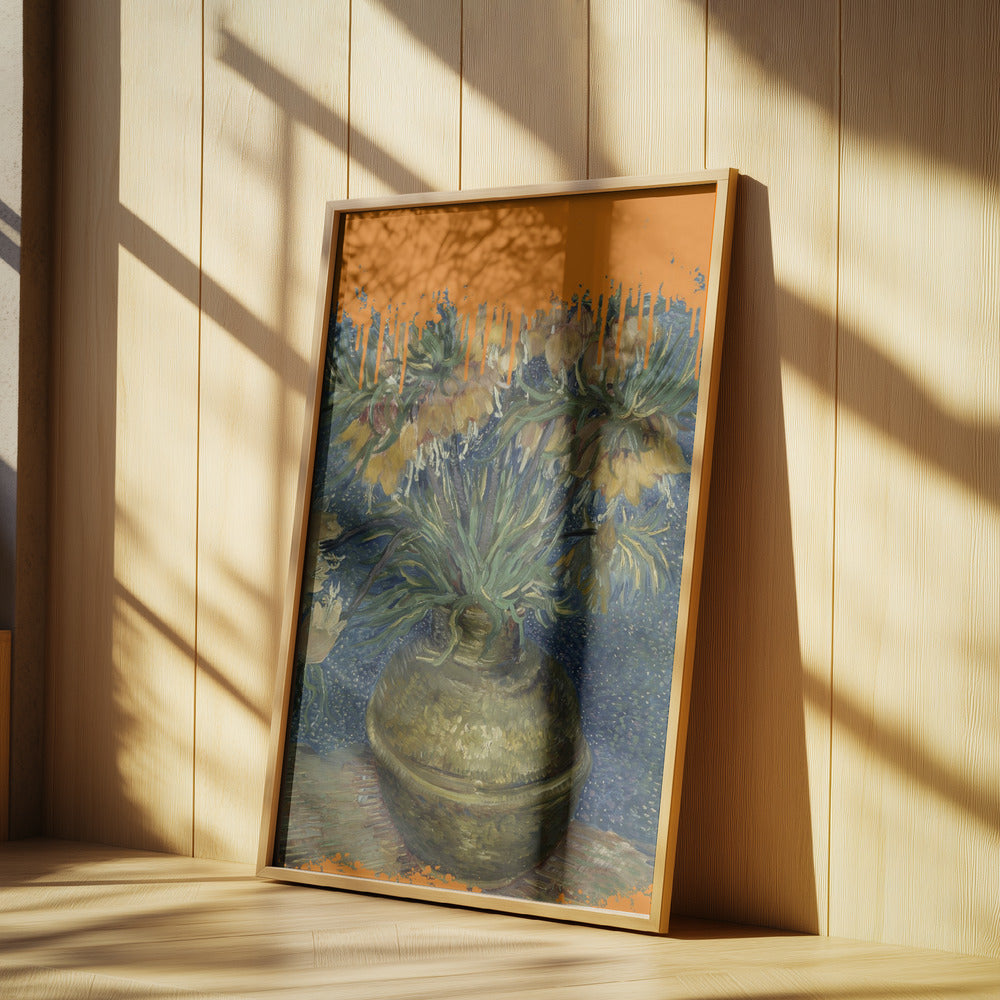 Collage Sonnenblumen und der Spritzer Van Gogh | Poster