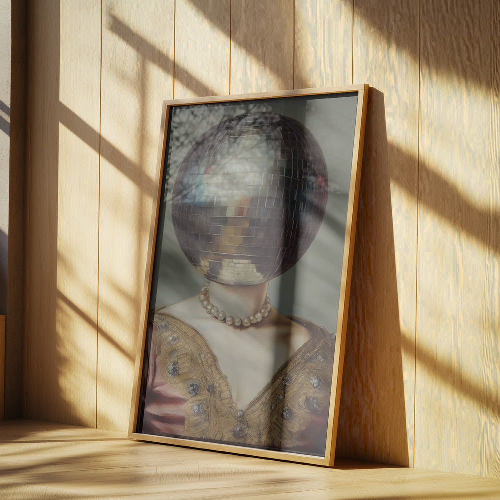 DiscoHead Queen / Altered Collage Art | Poster