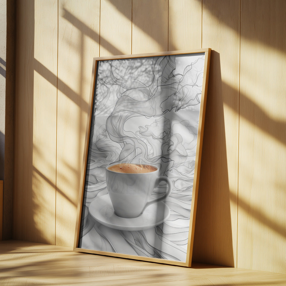I Love Coffee Food Illustration Art (7) | Poster