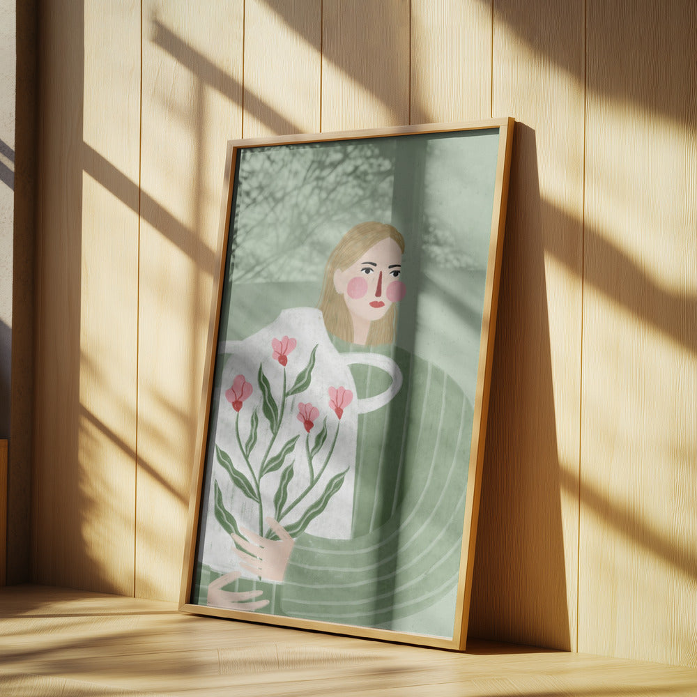 The Woman With Pink Vase | Poster