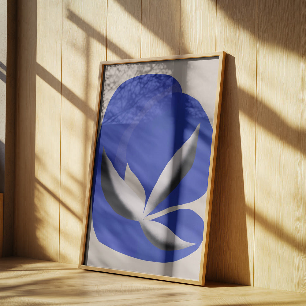 Liquid cobalt blue abstraction 02 | Poster