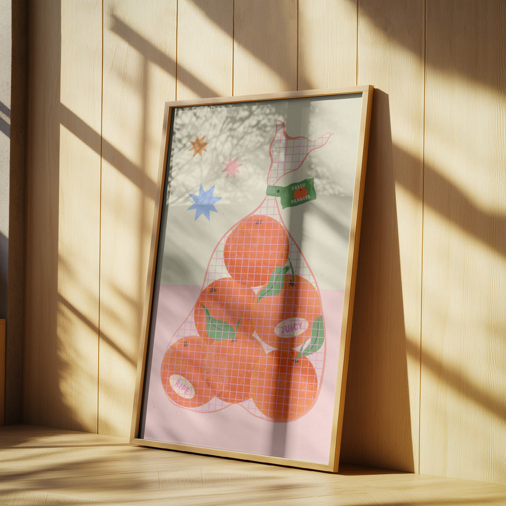 Frische und reife Orangen | Poster