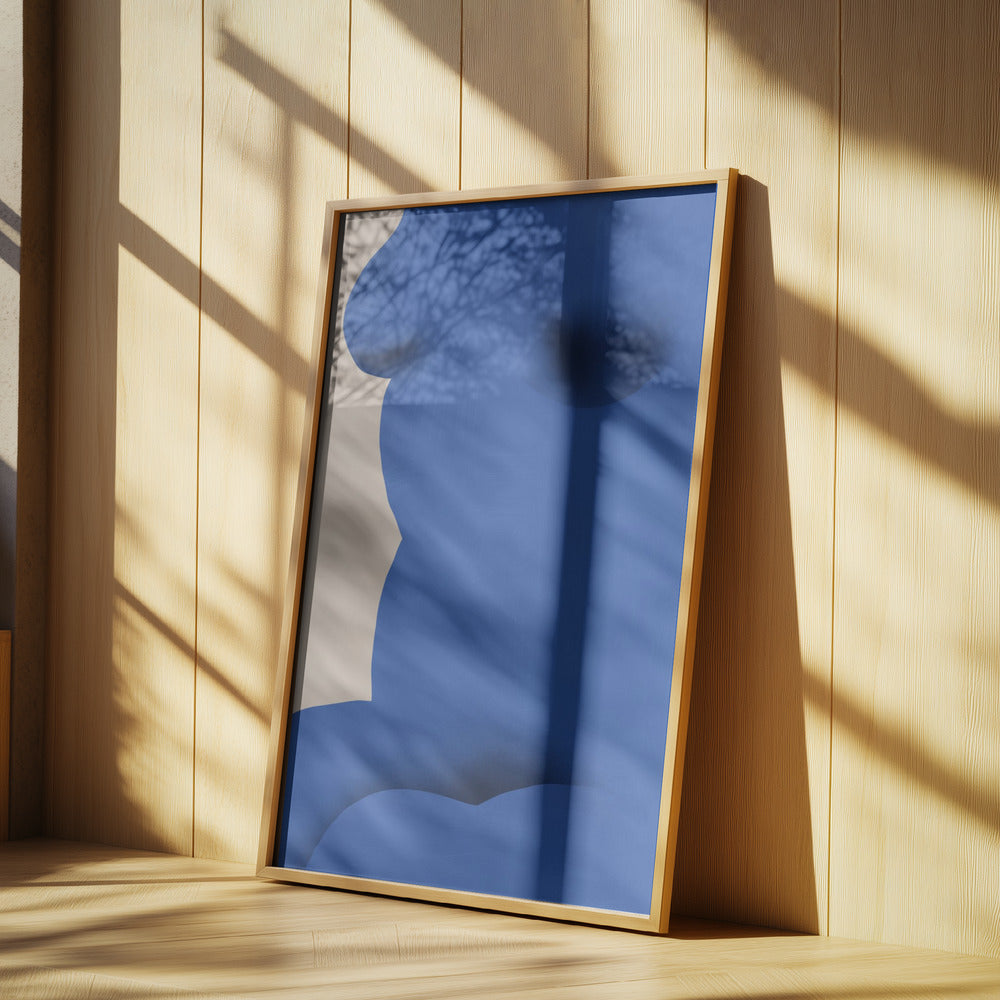 Cobalt blue nude close up | Poster