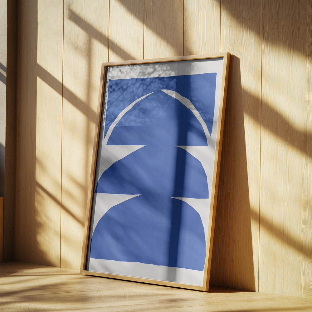 Geometric Shapes On A White Background | Poster