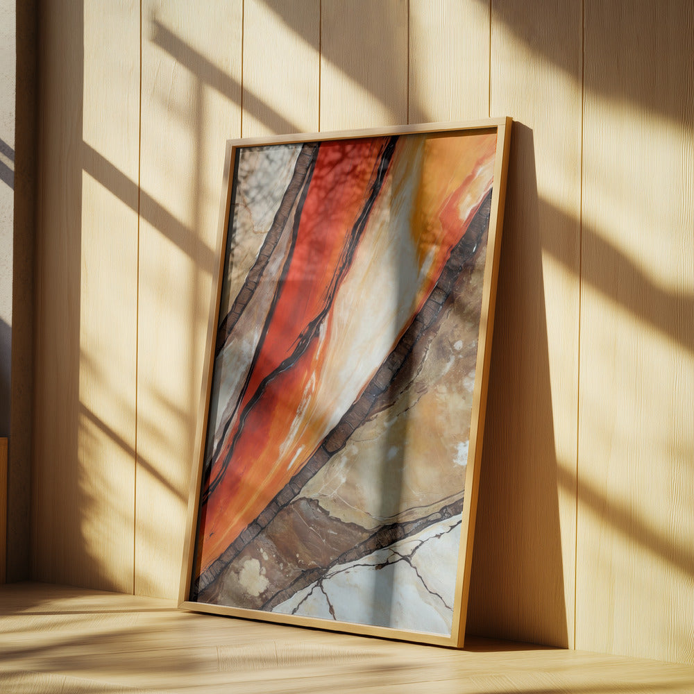 Fiery Canyon Veins | Poster