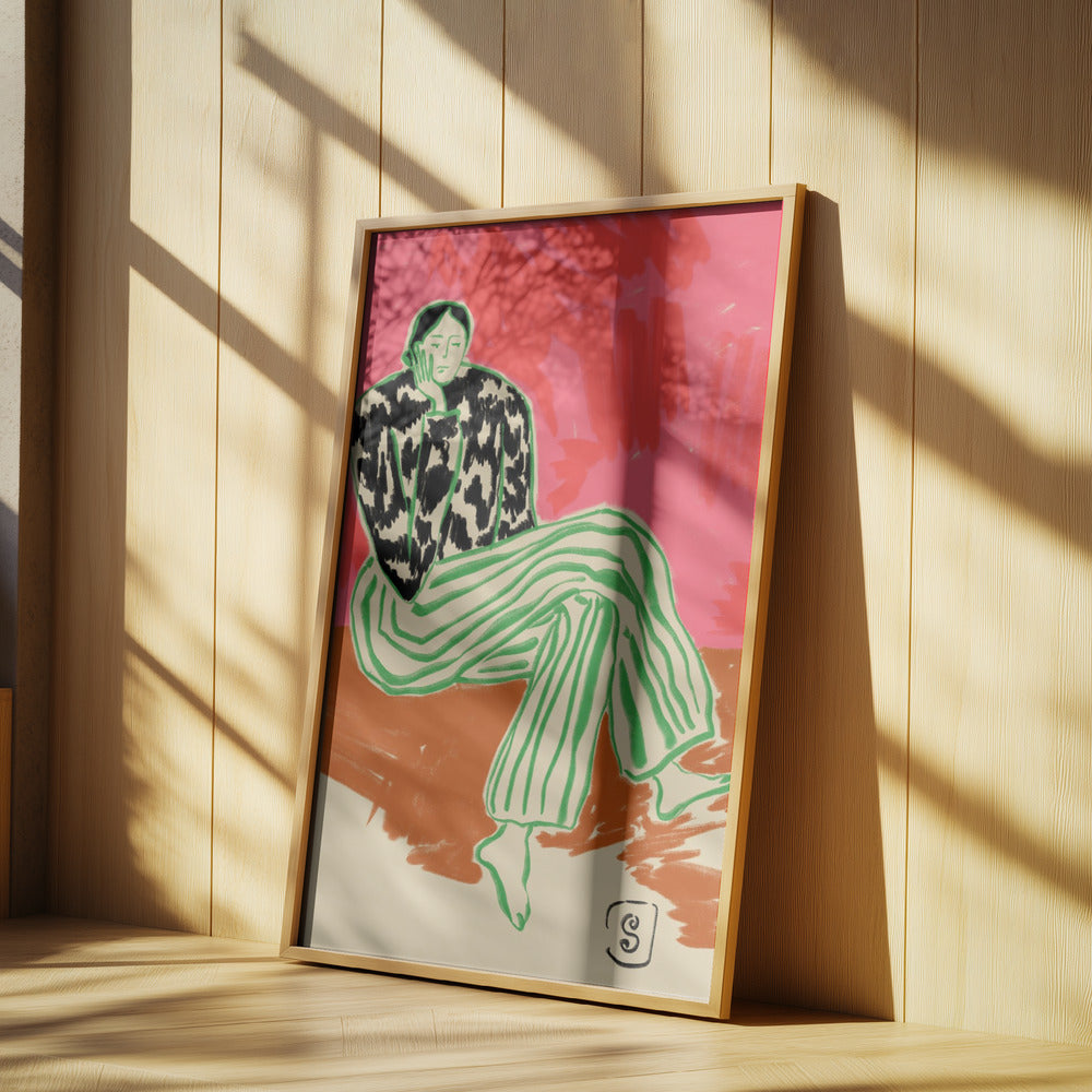 Calm Woman Portrait | Poster