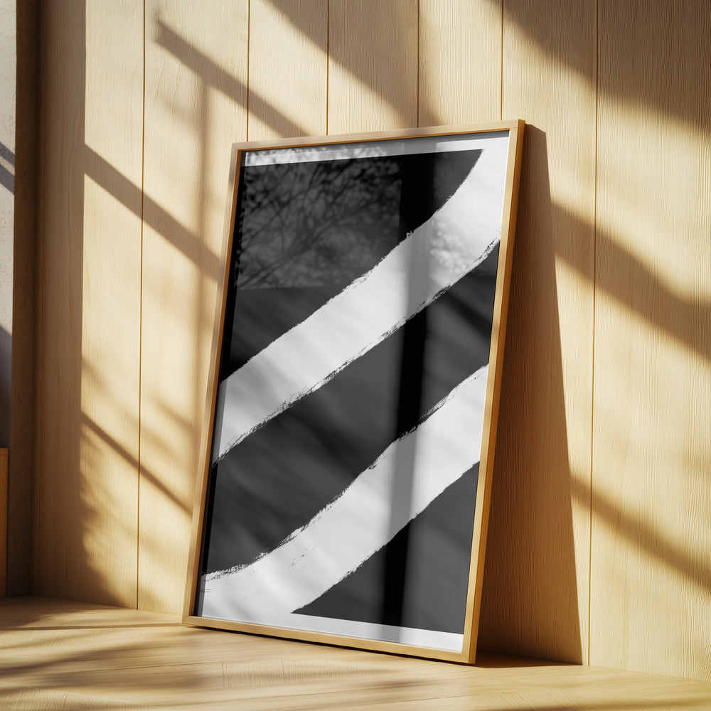 Curved Contrast Lines | Poster