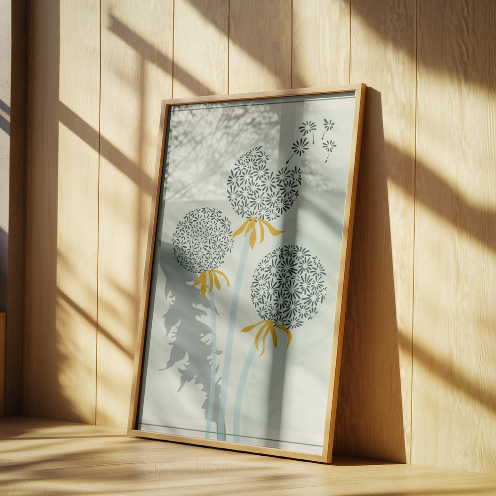 mellow anticipation Dandelion seeds | Poster