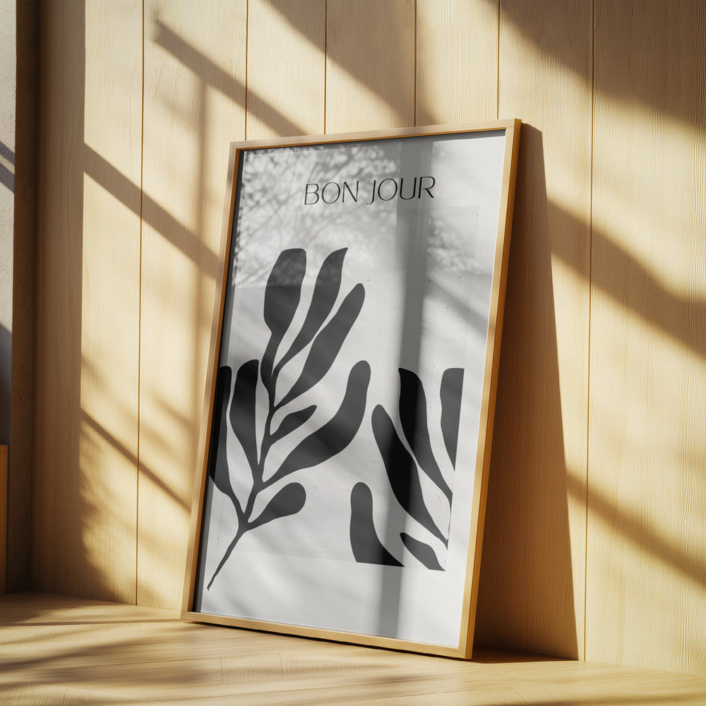 Monochrome Leaves | Poster