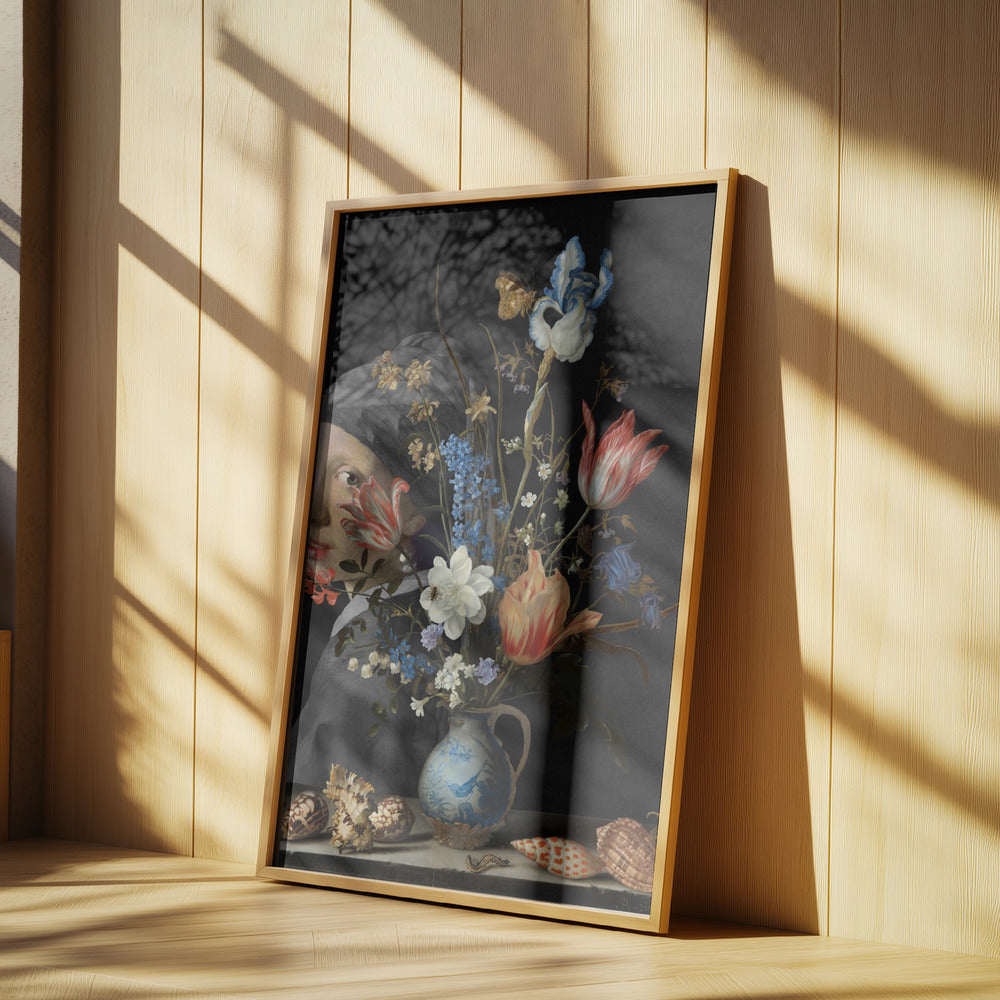 Girl With a Pearl Earring -  Behind a Wan Li Vase Edition | Poster