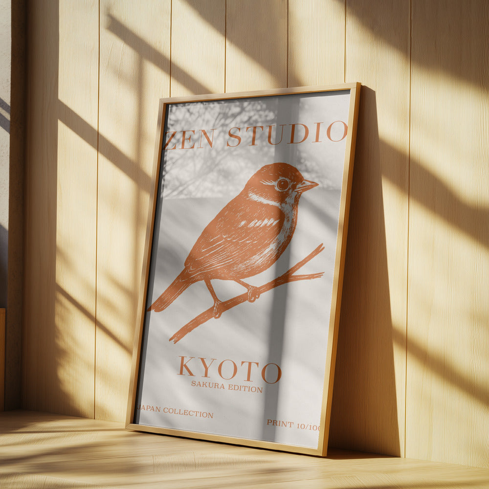 Kyoto Sparrow Scene | Poster
