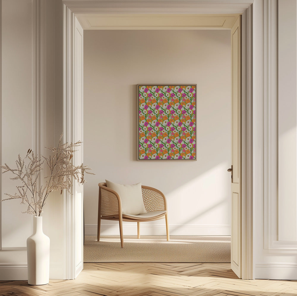 Blommig harmoni-täcke | Poster