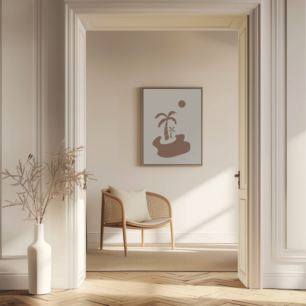 Minimal Island In Earth Tone | Poster