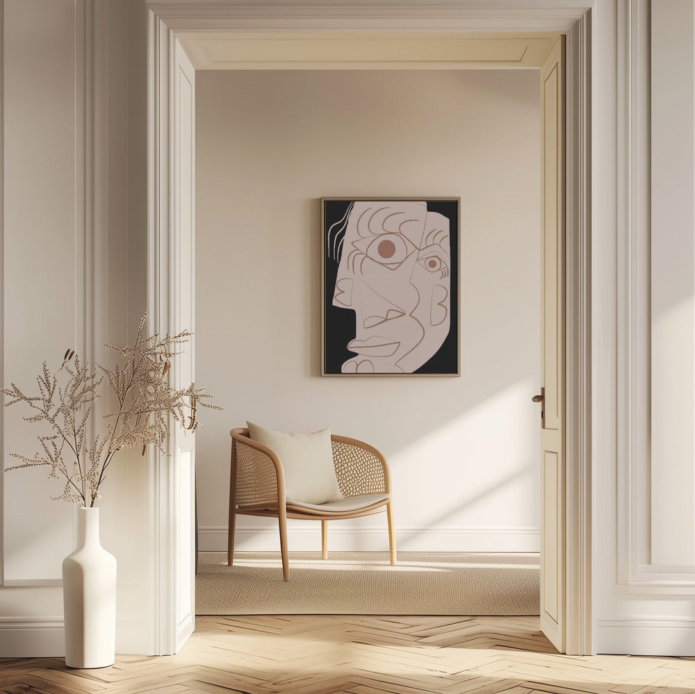 Schlichtes abstraktes Portrait | Poster