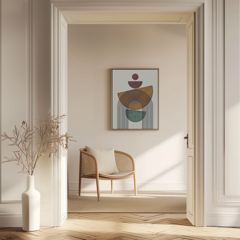Textured Mid Century Composition | Poster
