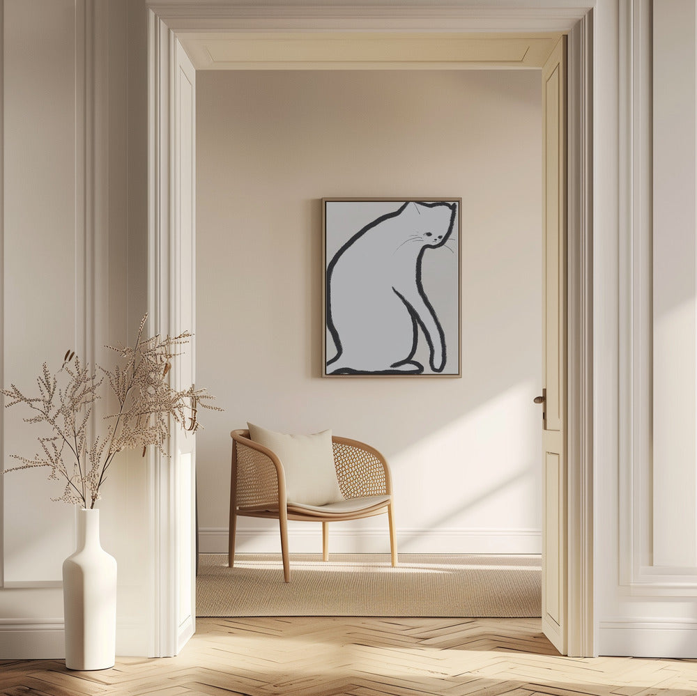 White cat | Poster