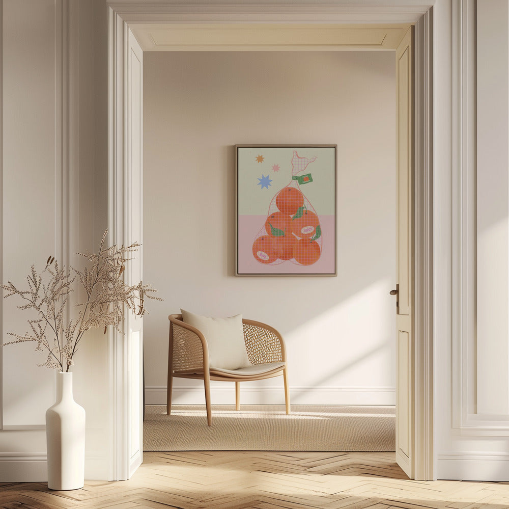 Frische und reife Orangen | Poster