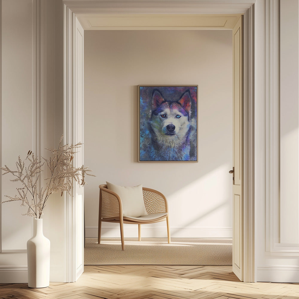Animal Dog Husky Watercolor Animal Art | Poster