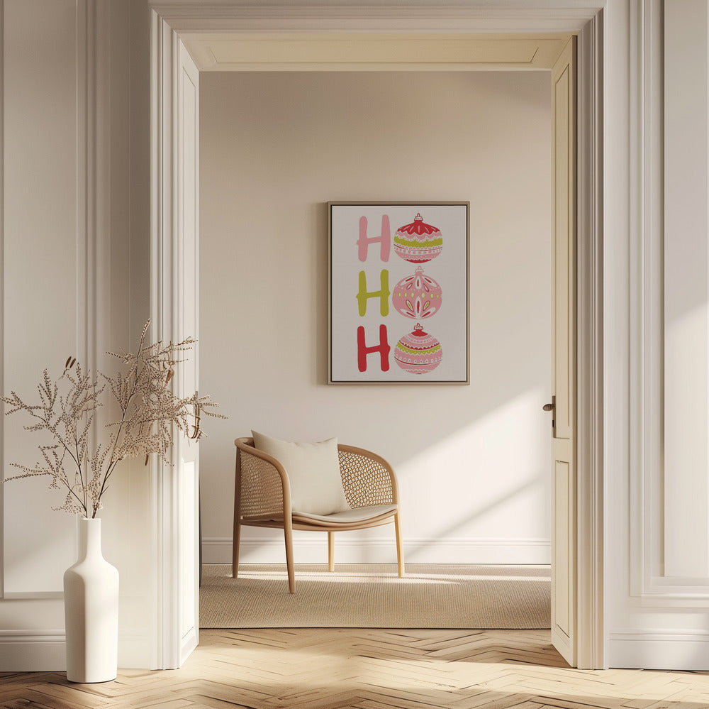 HoHoHo Glad liten julillustration | Poster