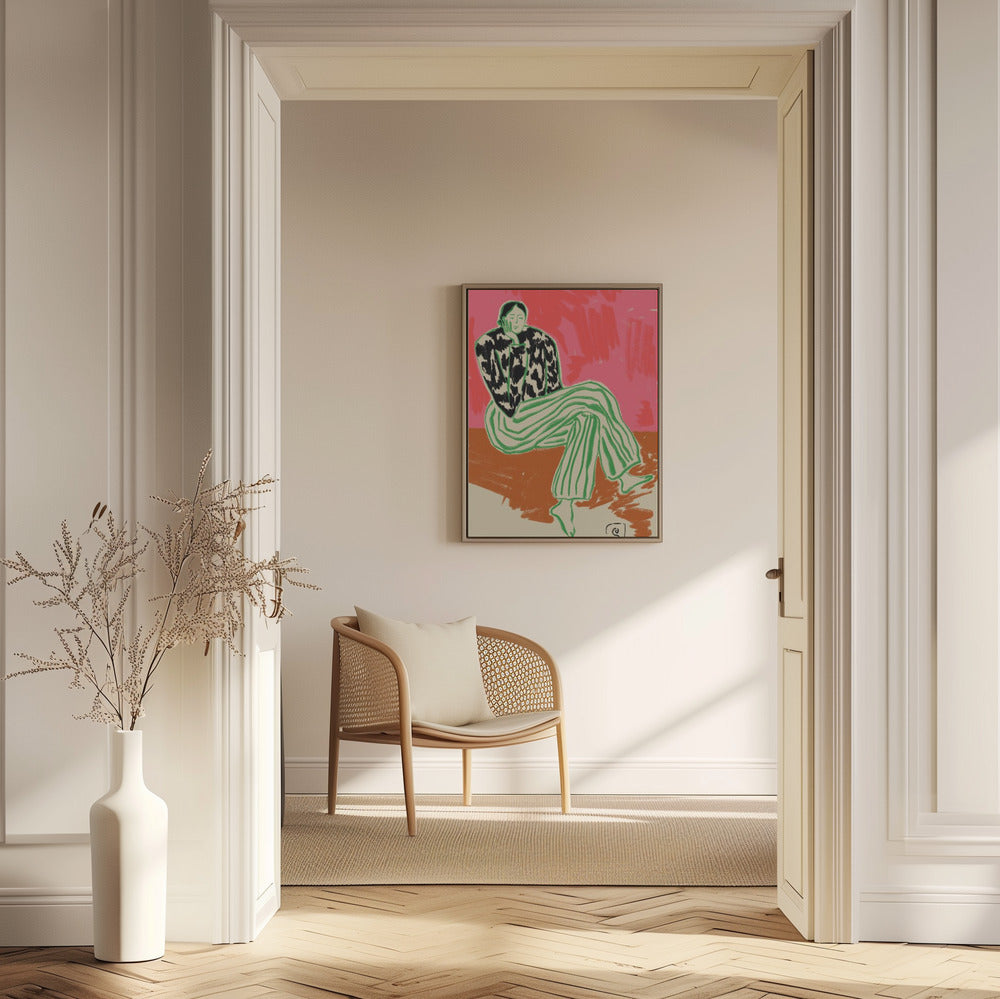 Calm Woman Portrait | Poster