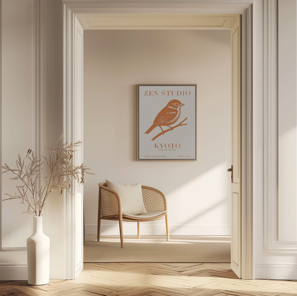 Kyoto Sparrow Scene | Poster