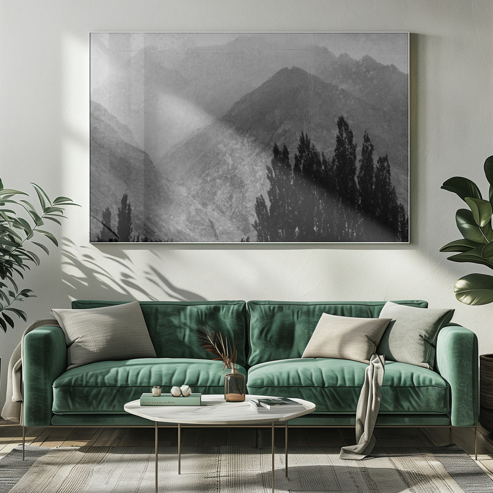 Bäume in den Bergen | Leinwand-Bilder