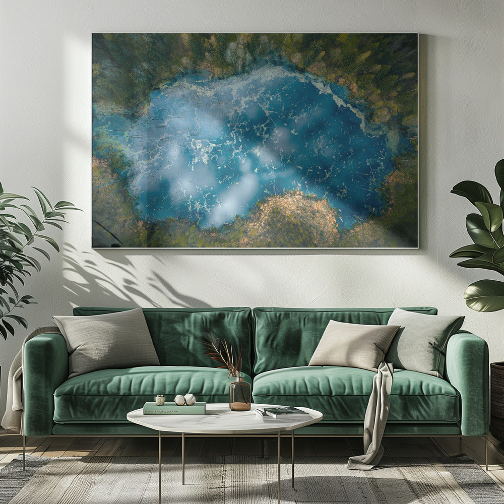 Nuages dans le miroir | Tableaux sur Toile