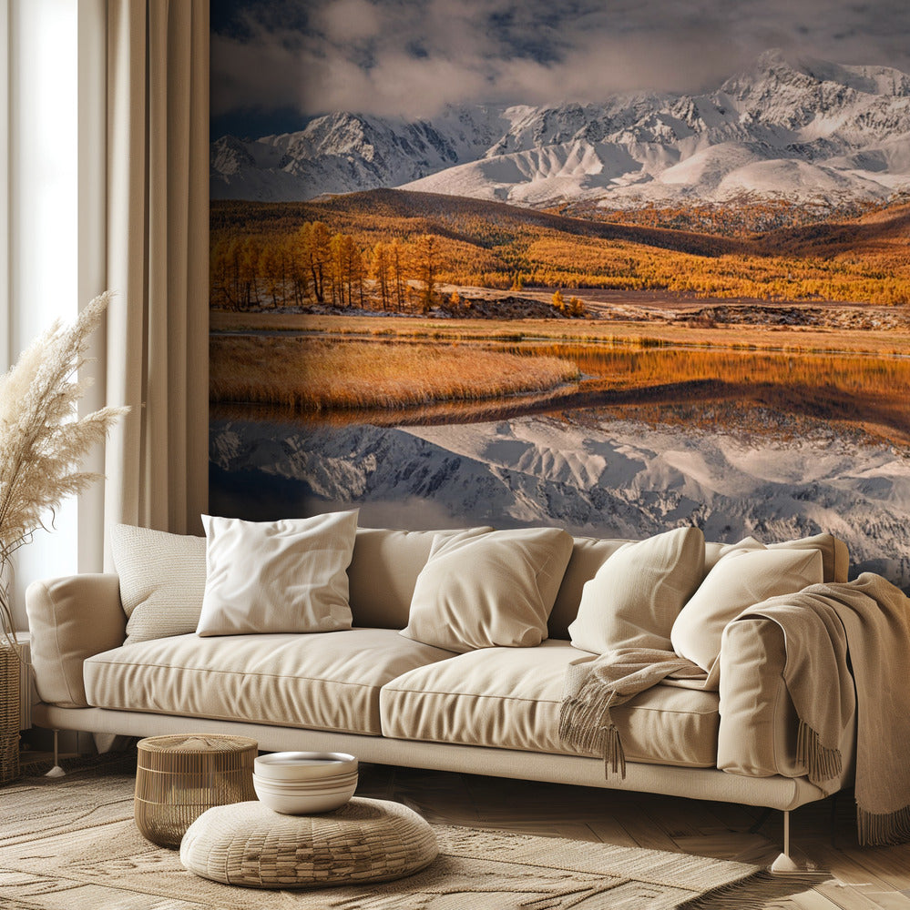 Espejo para montañas | Papel Pintado Fotográfico