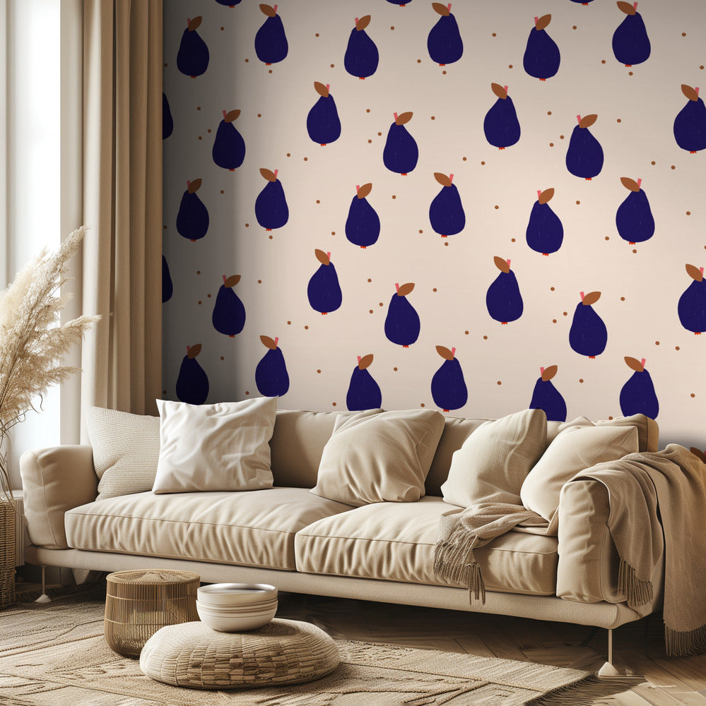 Happy Pears (pattern design) | Wallpaper