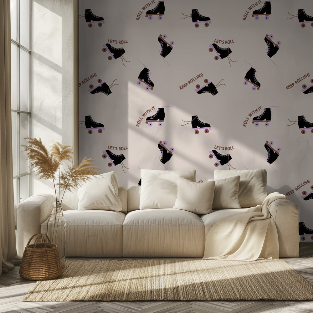 Roller Skates (pattern design) | Wallpaper