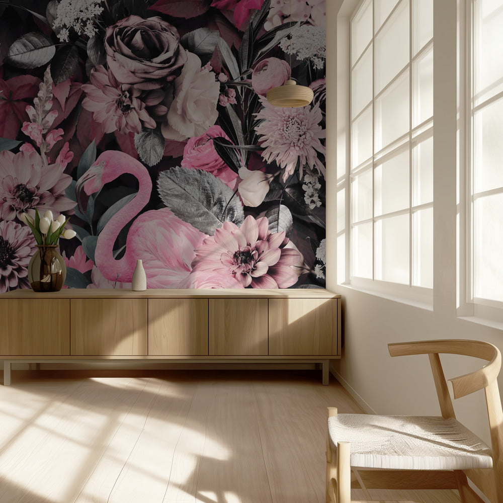 Flamingoträdgården nr 2 | Fototapet