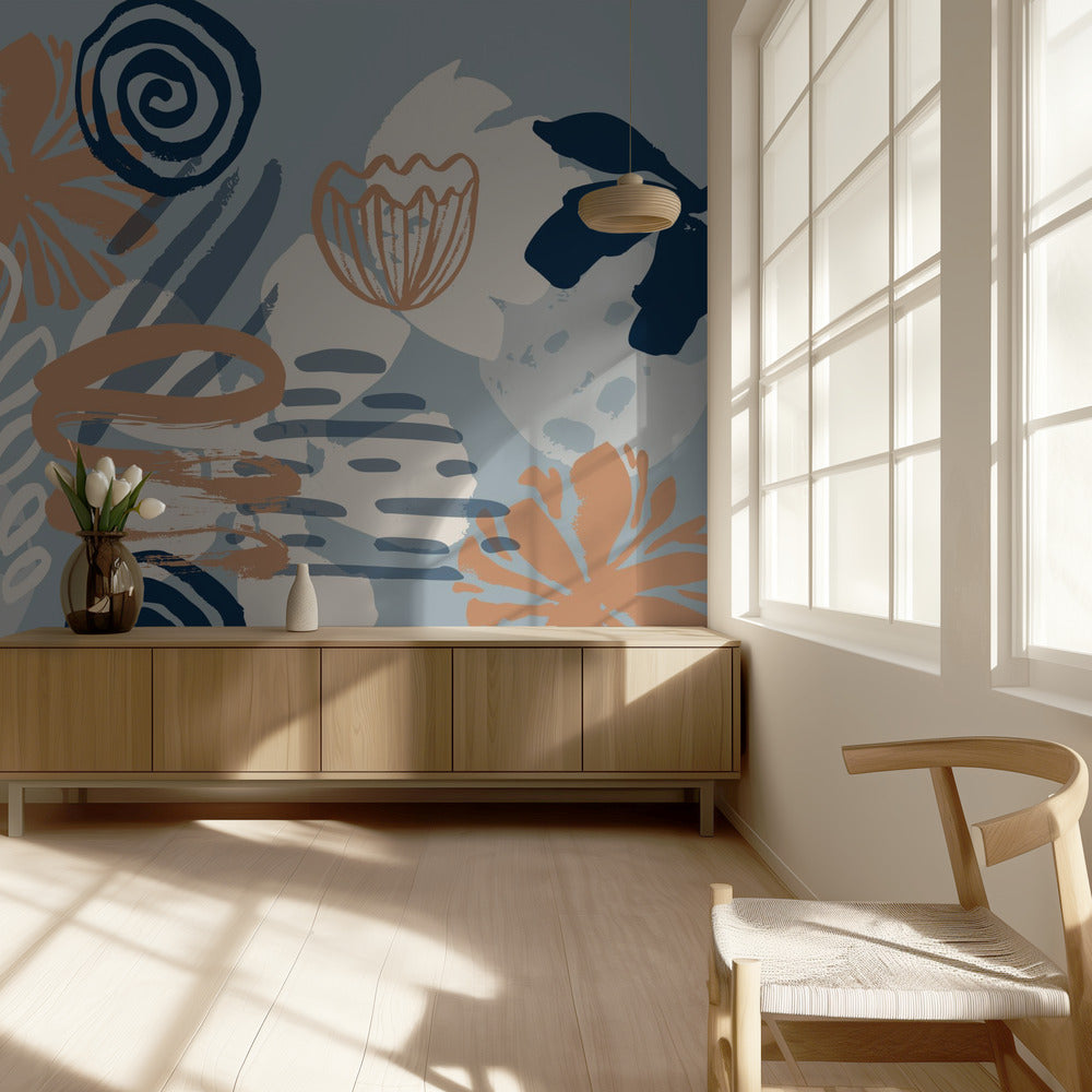 Scandia Herb_Blue | Fototapeter