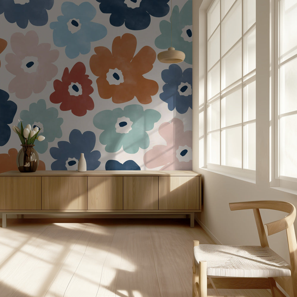 Motif floral coloré | Papier Peint Photo