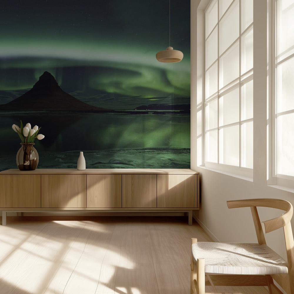 Aurore de Kirkjufell | Papier Peint Photo
