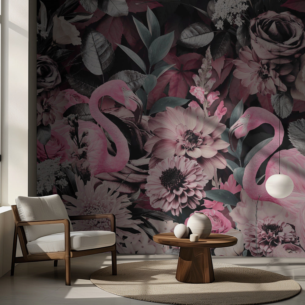 Flamingoträdgården nr 2 | Fototapet