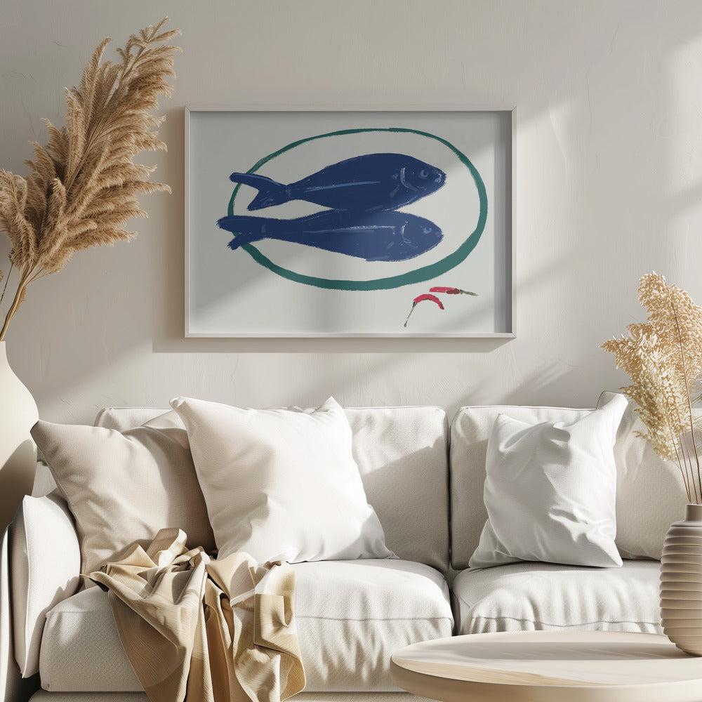 Blue Fish and Spice | Poster